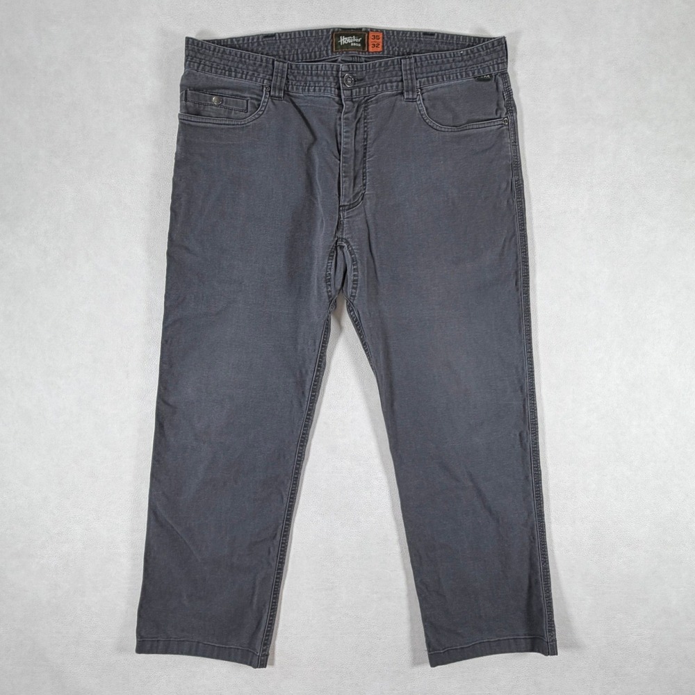 Howler Brothers Frontside 5-Pocket Trousers Mens 35x28 Gray Cotton Canvas Pants